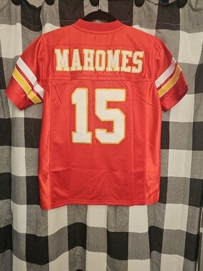 Youth NFL Kansas City Chiefs Patrick Mahomes #15 Red Football Jersey